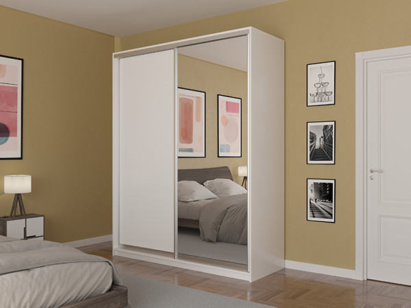 Шкаф-купе Лаурус 2 Белый 180х58х220 см