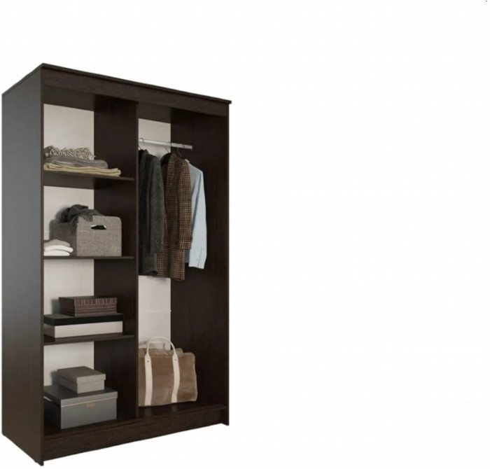 Элегант Шкаф-купе 2 (Ясень шимо темный / светлый)