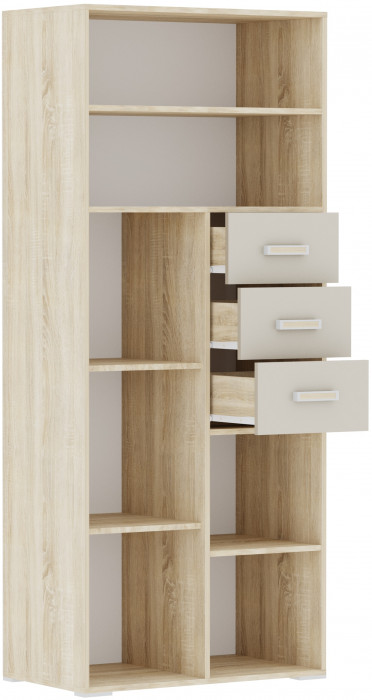 Стеллаж книжный Бланка, Дуб сонома/Кашемир