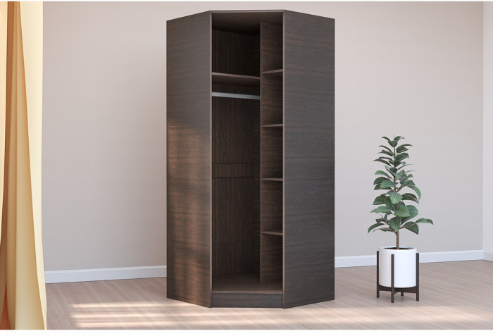 Кэт-7 Шкаф угловой (Крафт золотой / Миндаль)