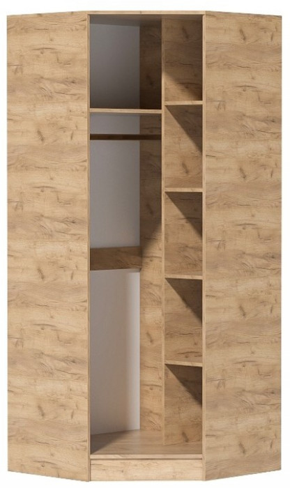 Кэт-7 Шкаф угловой (Крафт золотой / Миндаль)