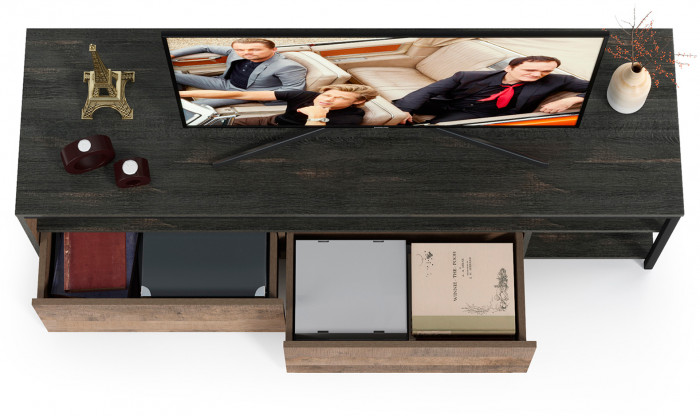 Трувор 13.70 Тумба под ТВ, дуб гранж песочный/интра