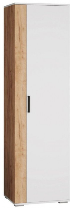Оскар-18 Шкаф платяной белый/дуб крафт золотой