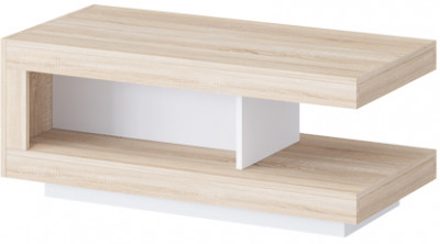 Астра Журнальный стол, Белый глянец/Сонома