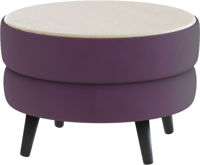 Стол журнальный "Рамус", Винный/МДФ клен кремовый