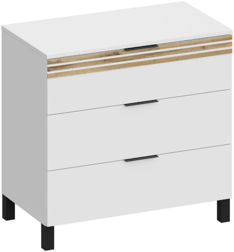 Модульная спальня Нао, набор №1, Дуб вотан/Графит (Профиль МДФ Дуб вотан)