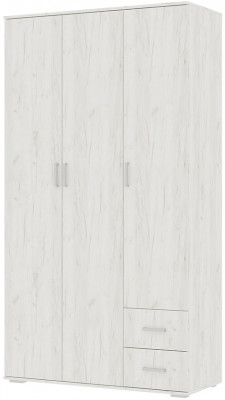 НЕЛЬСОН ШК 01 (СОЛО-1) Шкаф (1.200х2,200х0,500) дуб крафт белый/дуб крафт белый