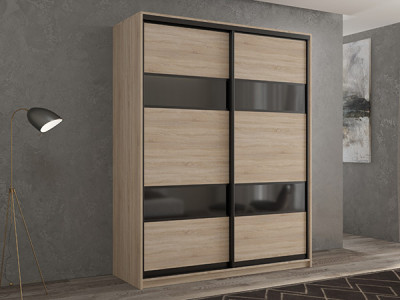 Шкаф-купе Кааппи 7 Сонома Светлый 140х45х230 см