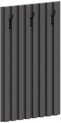 Ома Вешалка с крючками В-3601, Графит Фрезеровка