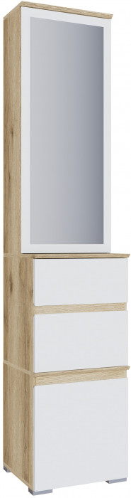 Плейона Тумба с ящиками делано/белый