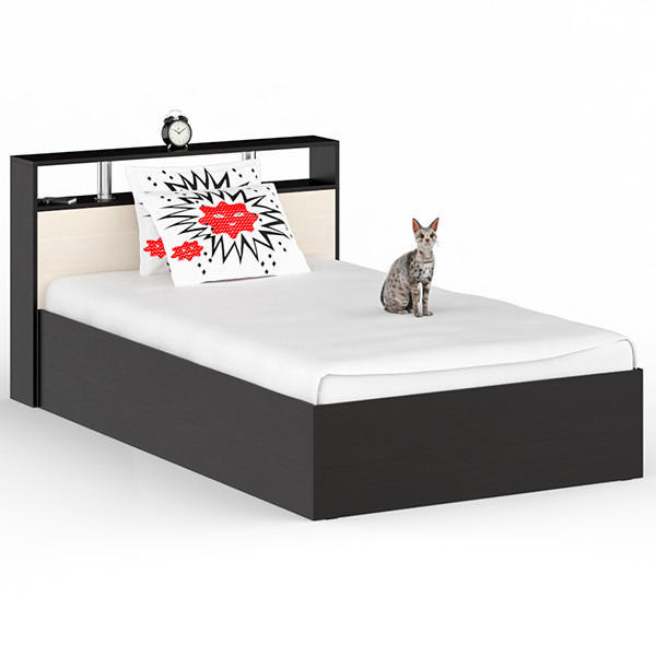 Камелия Кровать 1200, венге/дуб лоредо