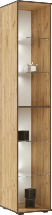 Норд Шкафы 800 + Пенал-стекло 400, Дуб крафт/Изумрудный