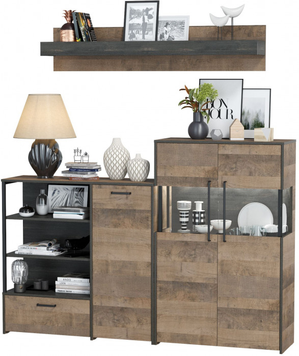 Трувор Гостиная 006, дуб гранж песочный/интра