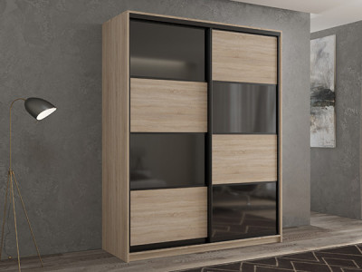 Шкаф-купе Кааппи 13 Сонома Светлый 140х60х230 см