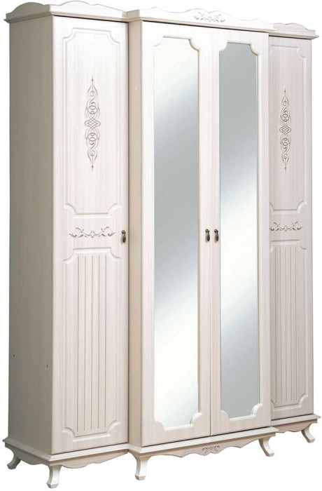 Шкаф для одежды 06.116 Кантри патина вудлайн кремовый/сандал белый