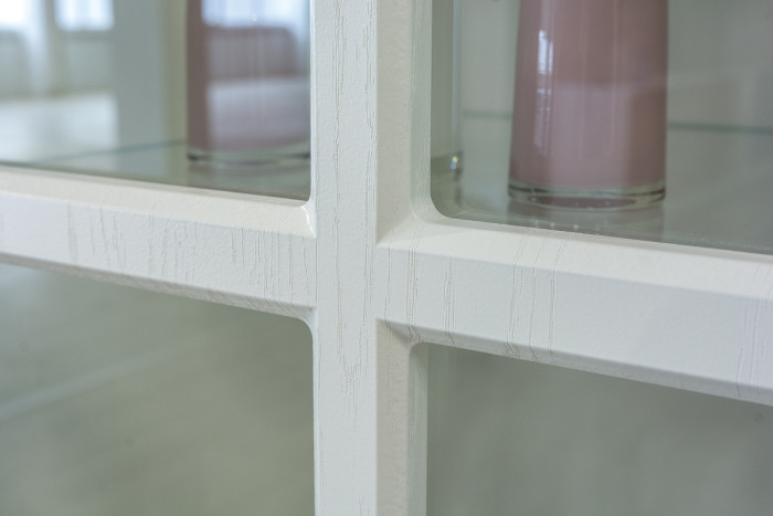 Ливерпуль Набор мебели 6, цвет ясень ваниль/белый, ШхГхВ 240х49,3х220,3 см.(без учёта карниза), ниша для тв 140х49х90 см., универсальная сборка