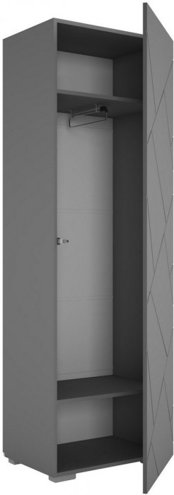 ГРАНЖ Шкаф ШК-001 (Серый шифер / Графит софт)