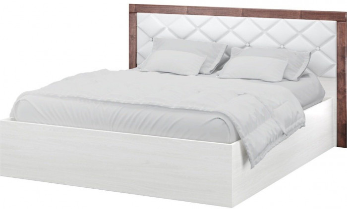 Мадлен Кровать 160+ПМ, анкор светлый/какао
