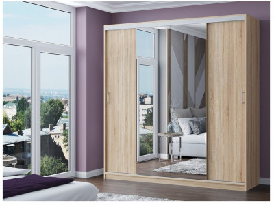 Шкаф-купе Альянс-3 ЛДСП (сонома)