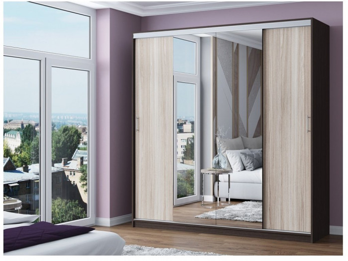 Шкаф-купе Альянс-3 ЛДСП (сонома)