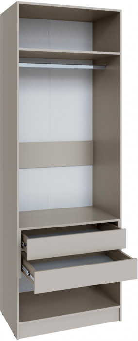 Шкаф Мадрид (0,8) с 2 ящ. внутри без зеркала, Кашемир