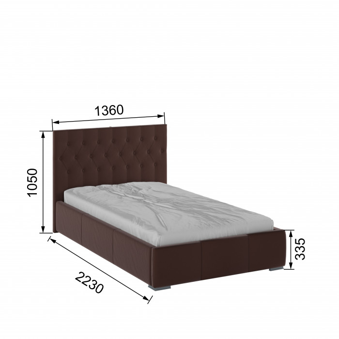 Октавия Кровать интерьерная 120 атлантида ромб, ортопед