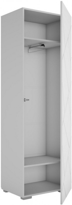 ГРАНЖ Шкаф ШК-001 (Белый (Шагрень) / Белый софт)