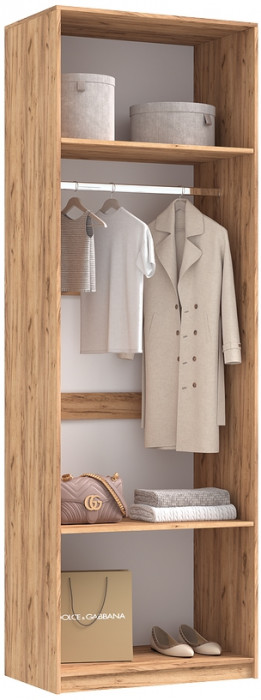 Тумба с зеркалом и шкафом 2-х ств Марвэл, Крафт золотой/Браш мени грин