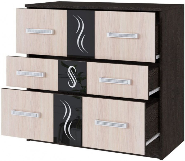 Эрика Комод венге/дуб молочный