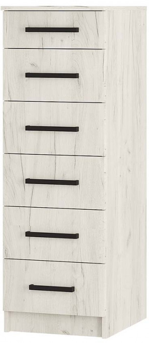 "Фиеста" комод 400 (400х1200х500) дуб крафт белый