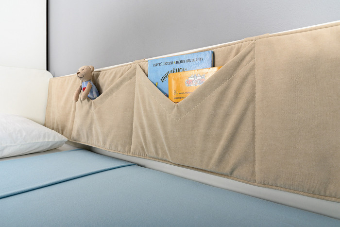 Эйп 11.40 Кровать, цвет белый/дуб белый, ШхГхВ 164,2х89,7х75 см., сп. м. 800х1600 мм., б/м, осн. есть, макс. нагрузка 80 кг., рек. выс. матр. 120 мм.