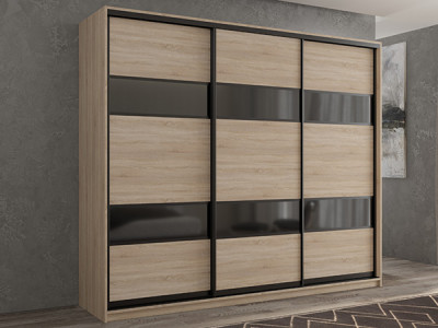 Шкаф-купе Кааппи 7 Сонома Светлый 210х45х230 см