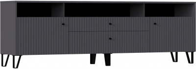 Модульная гостиная Оливия, композиция 1 (Графит, Графит глянец)