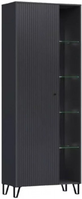 Модульная гостиная Оливия, композиция 1 (Графит, Графит глянец)