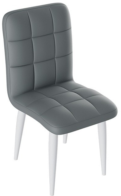 Франк ДП 2-17 Стул (конус) (Черный матовый/Микровелюр Серый)