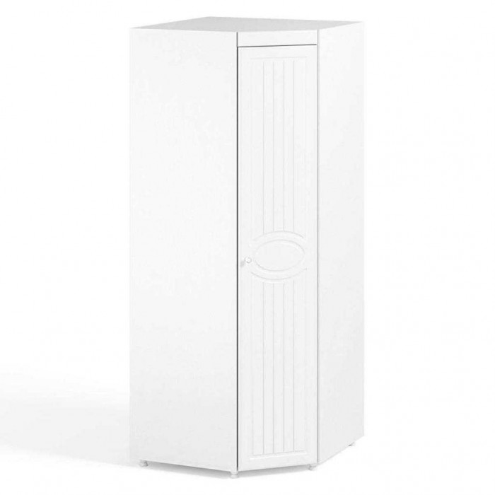 Шкаф угловой (гл.560) Монако МН-67 белое дерево