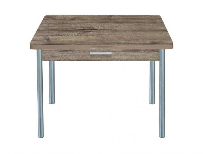 Симпл стол обеденный раскладной с ящиком / велингтон/металлик