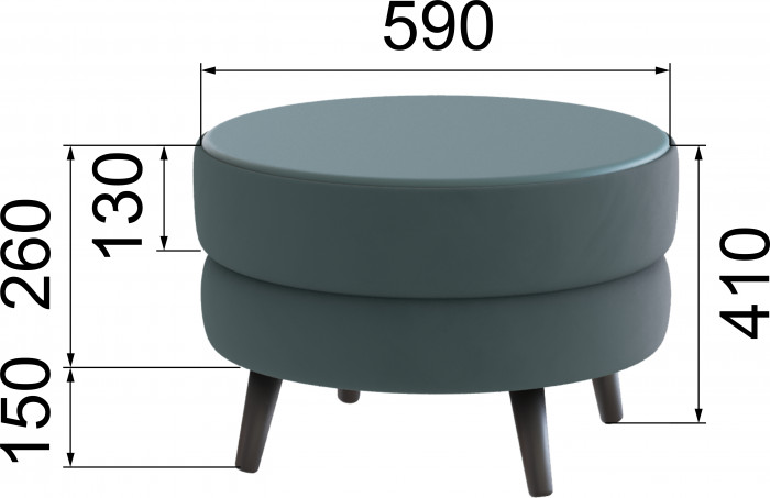 Стол журнальный "Рамус", Серый/МДФ бриз