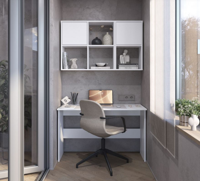 Стол письменный "Берг" ПС-01 белый