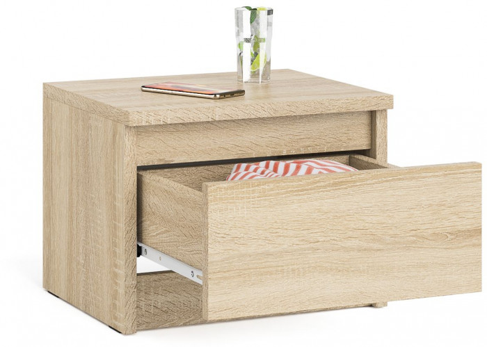 Мори Тумба прикроватная ТПМ400.1, цвет дуб сонома, ШхГхВ 40,4х34,6х30 см.