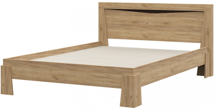 Спальня "Паола" КР 704 (1500х844х2120 мм) дуб крафт золото