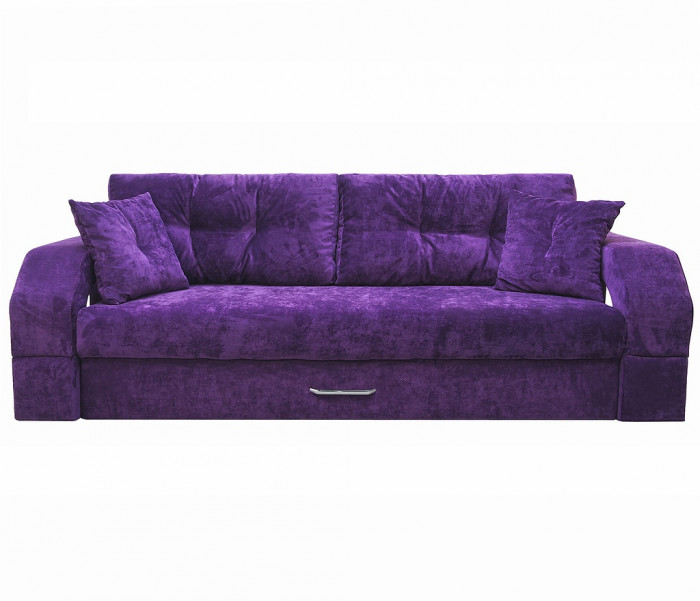 Диван еврокнижка Манчестер с подсветкой,160 ВЕЛЮР 08 ФИОЛЕТОВЫЙ