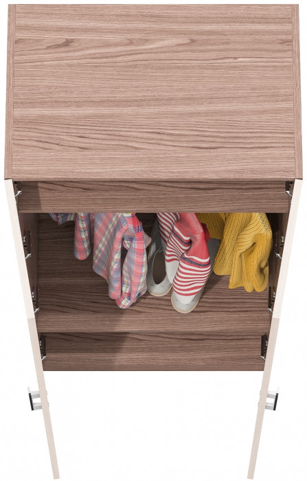 Шкаф С-МД-СК9Ш к компьютерному столу С-МД-СК9, ясень шимо светлый/ясень шимо тёмный