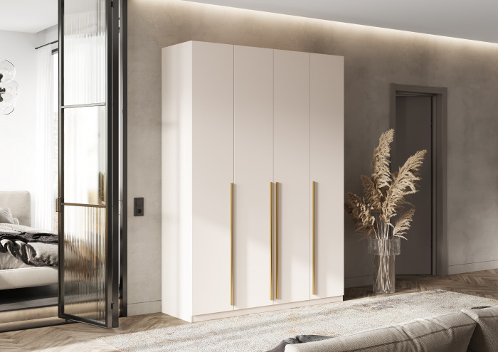 Ларго Шкаф 4-х створчатый 1600 (5 полок), Кашемир