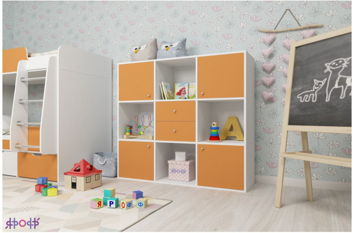 Стеллаж Джери (Винтерберг/Дуб молочный)