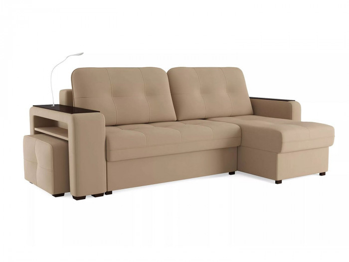 Диван угловой Smart 4 Б4-2Т-1Пф-Б3 Велюр Velutto 05