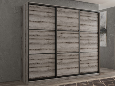 Шкаф-купе Кааппи 4 Эвок Окаменелый 240х60х230 см