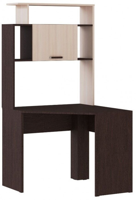 Компьютерный стол Квартет-12 +стеллаж венге/дуб молочный