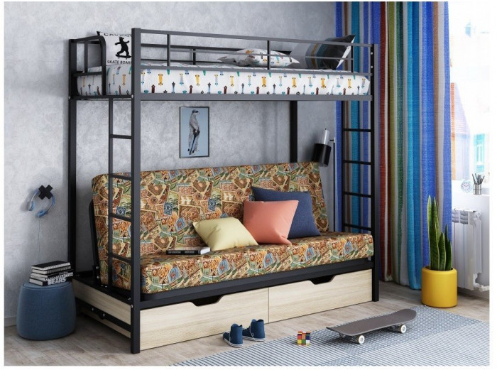 Двухъярусная кровать Мадлен ЯЯ (Коричневый)