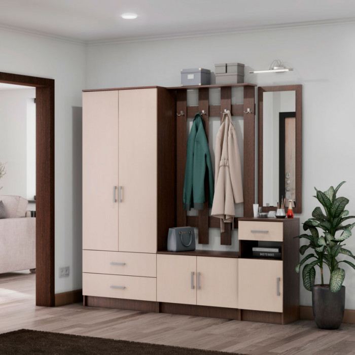 ТБ-201 Машенька ЛДСП тумба с ящ. (400*866*380) венге/дуб белфорт